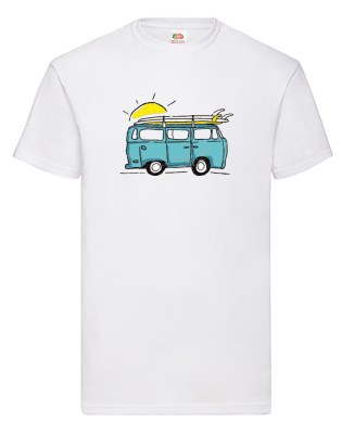 FRUIT OF THE LOOM T-shirt με στάμπα K6105 ΛΕΥΚΟ